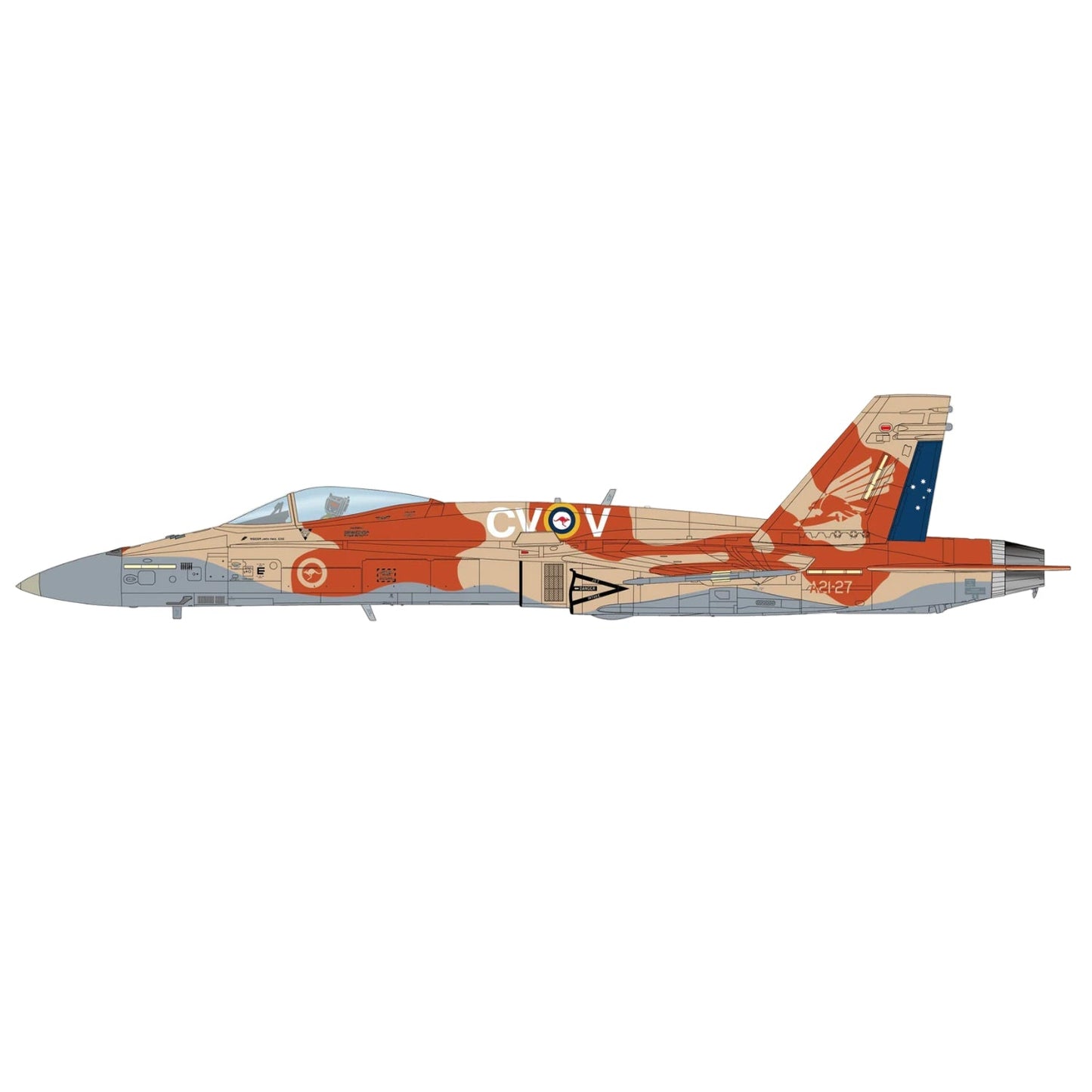 Celebrate a storied chapter in Australian military aviation with this remarkable 1/72 scale F/A-18A Hornet from Hobby Master, honouring No. 3 Squadron's 100th anniversary. Featuring aircraft A21-27 as displayed at Williamtown in 2016 www.defenceqstore.com.au