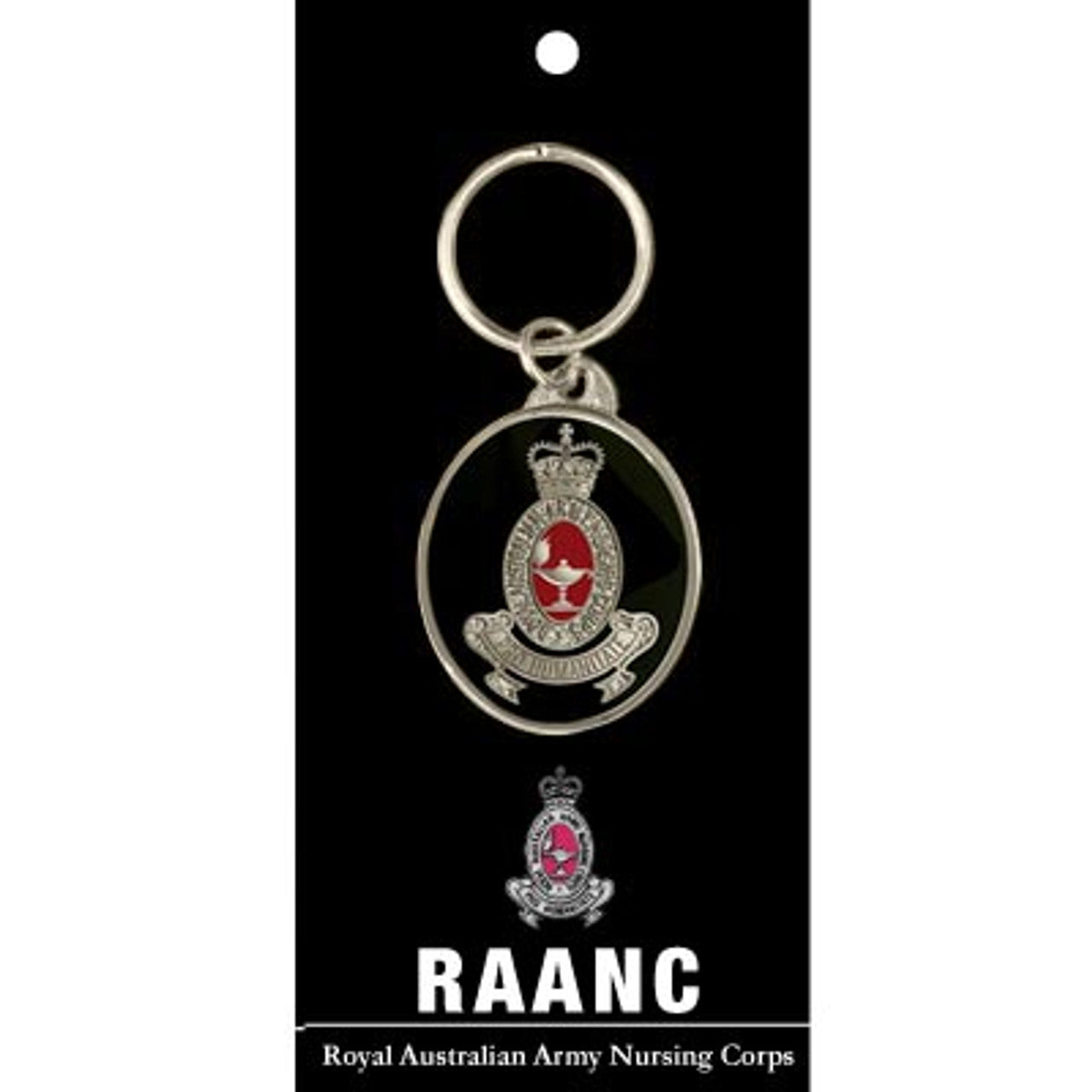 This 40mm gold-plated enamel RAANC key ring will keep your keys in order and spark delightful conversations. Show your support for the Royal Australian Army Nursing Corps with this beautiful key ring! www.defenceqstore.com.au