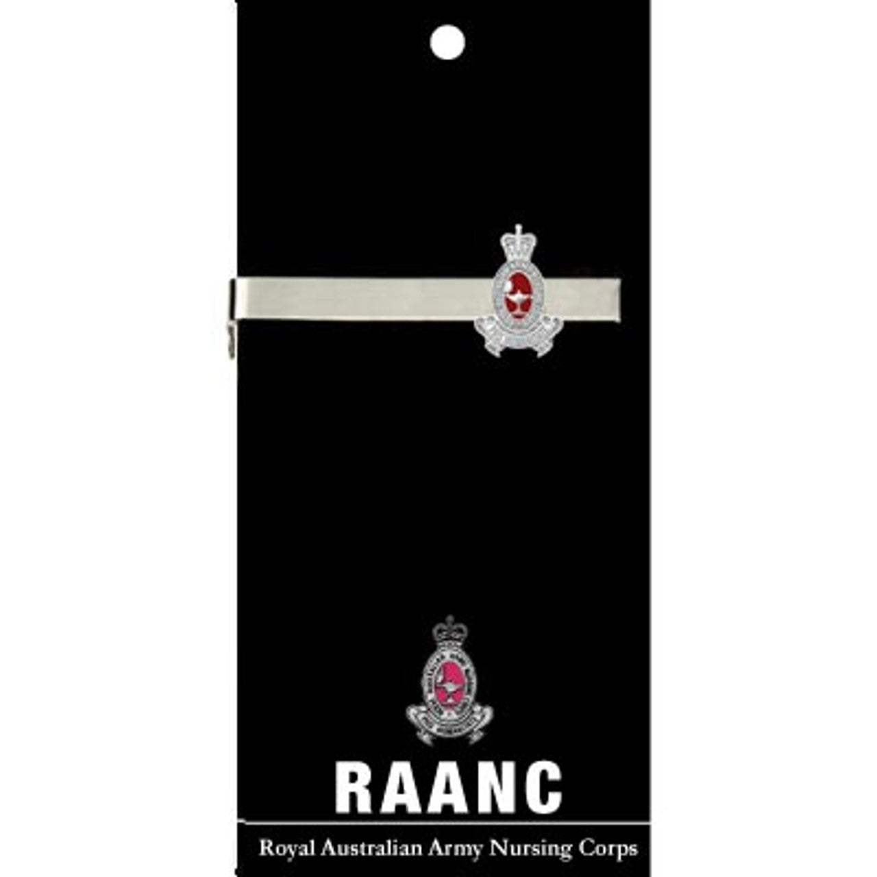 Add a touch of elegance to your look with the Royal Australian Army Nursing Corps (RAANC) 20mm enamel tie bar! Crafted with gold-plated material, this gorgeous tie bar is perfect for any work or formal occasion. www.defenceqstore.com.au