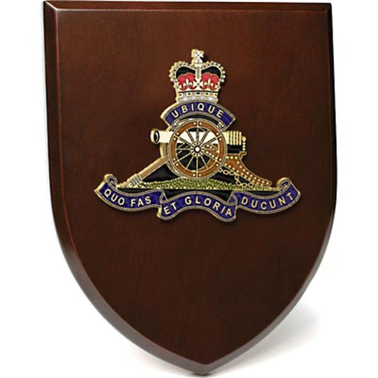 An Exceptional Royal Regiment of Australian Artillery (RAA) Plaque is now available for order. This exquisite plaque showcases a stunning 100mm full colour enamel crest, elegantly placed on a 200x160mm timber finish shield. www.defenceqstore.com.au