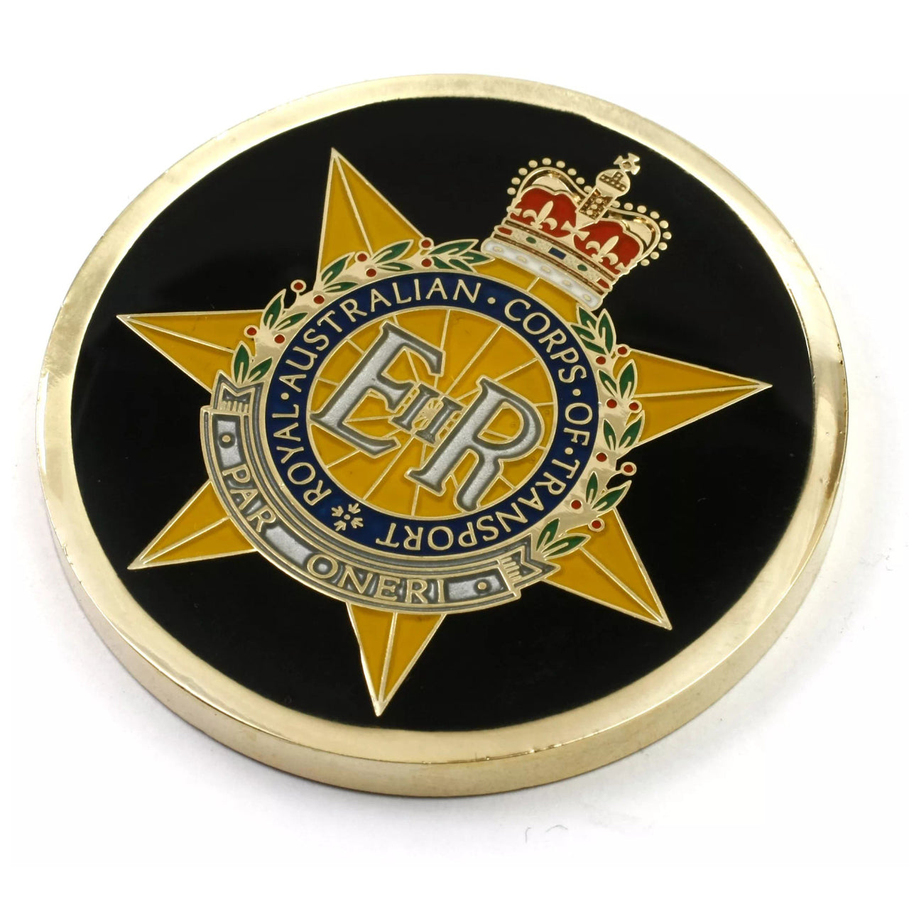 The RACT Medallion is a conversation starter like no other - with its 48mm full-colour enamel design, it will make you stand out in any crowd! Show off your passion with this unique medallion and be the envy of all! www.defenceqstore.com.au