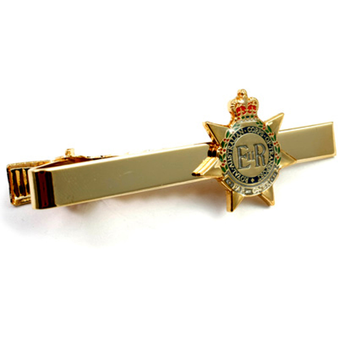 Add a touch of elegance to your look with the Royal Australian Corps of Transport (RACT) 20mm enamel tie bar! Crafted with gold-plated material, this gorgeous tie bar is perfect for any work or formal occasion. www.defenceqstore.com.au