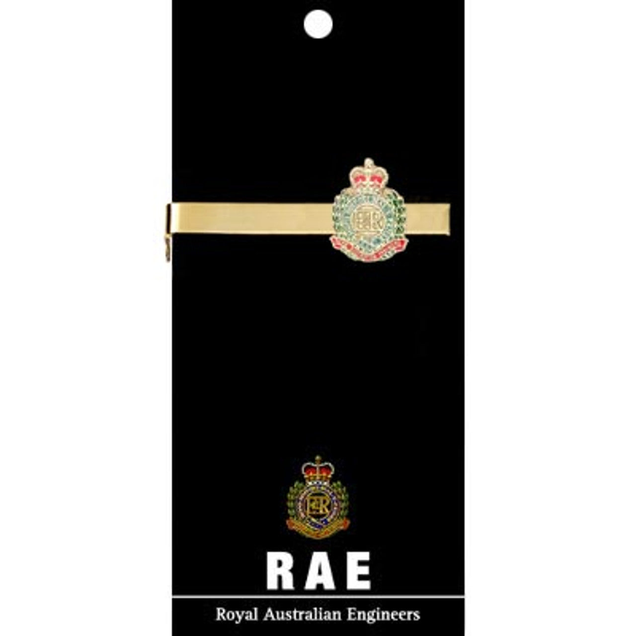 Add a touch of elegance to your look with the Royal Australian Engineers 20mm enamel tie bar! Crafted with gold-plated material, this gorgeous tie bar is perfect for any work or formal occasion. www.defenceqstore.com.au