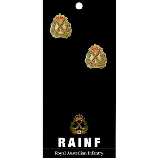 Show your pride and commitment with these sparkling RA Inf 20mm cuff links. With full colour enamel and gold plating, these gorgeous accessories will bring a touch of style to any work outfit or special occasion. www.defenceqstore.com.au