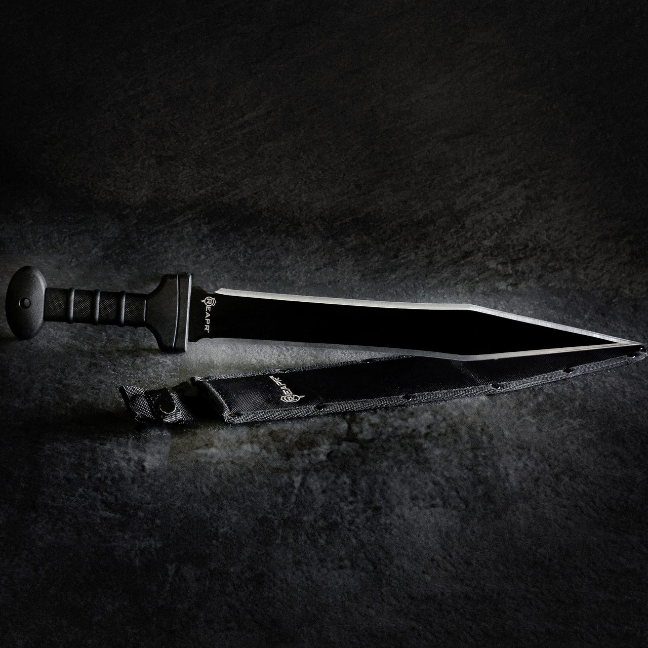 The REAPR 11005 Meridius Sword is the ultimate cutting machine. Whether you think of it as a sword, a knife or a machete, the Meridius dual edged sword is perfect for hunting and clearing brush, as well as providing protection against unforeseen danger in the wild. www.defenceqstore.com.au