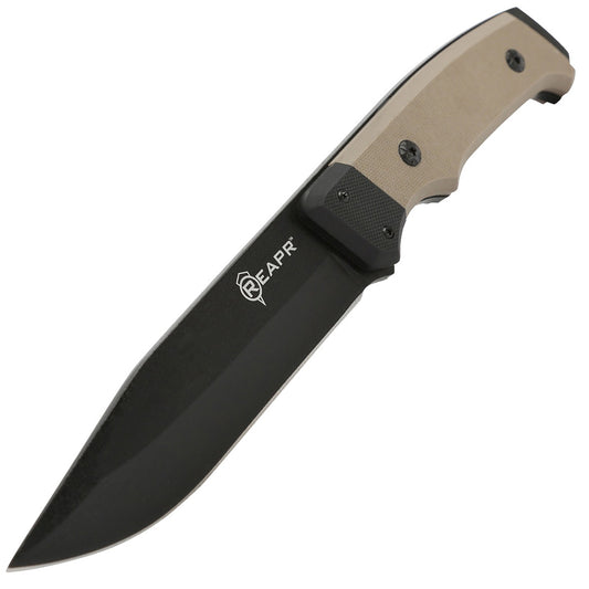 Featuring a 4mm thick 5” drop point blade, the Reapr Brigade Knife is perfect for almost every use, from wilderness emergencies to hunting, guiding and camping. The 420 Stainless Steel blade is sharp, tough and extremely durable. www.defenceqstore.com.au