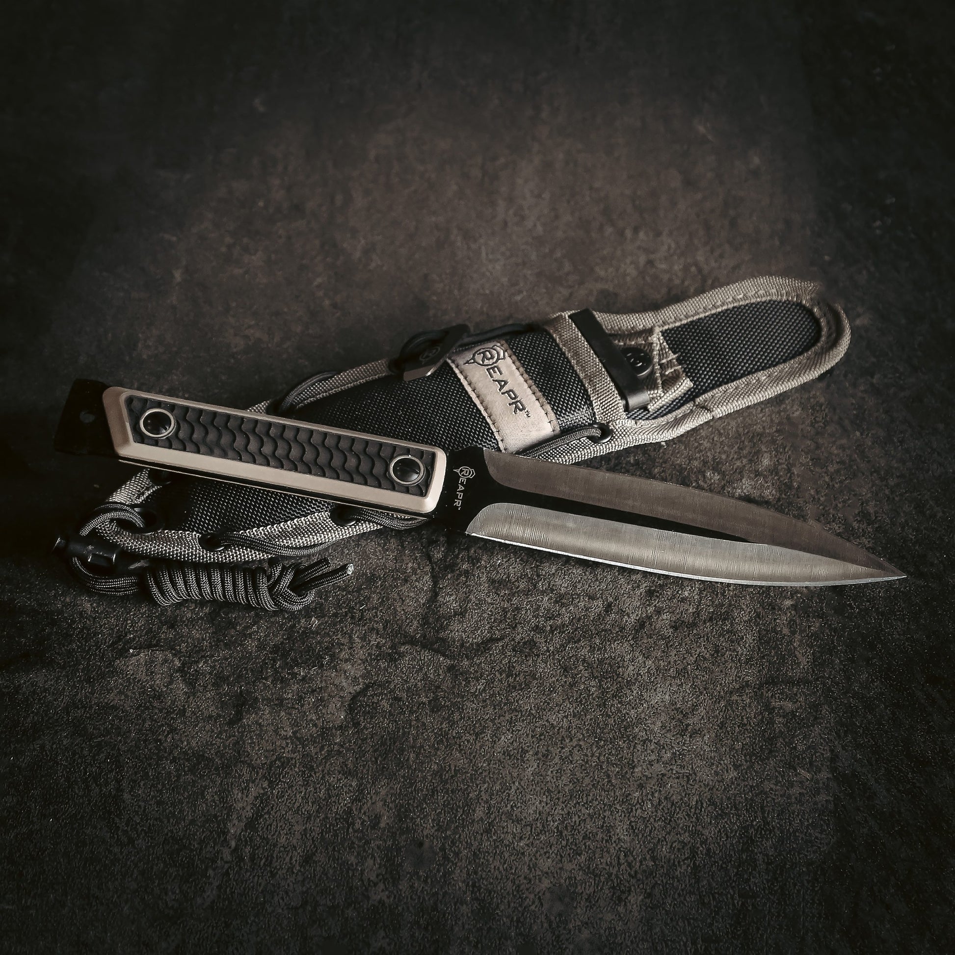 Build your own survival spear with this dual purpose Versa Spear Dagger from Reapr. Simply remove the dagger handle with the included take-down wrench and use the included paracord to affix the spearhead to a shaft of your choice. www.defenceqstore.com.au