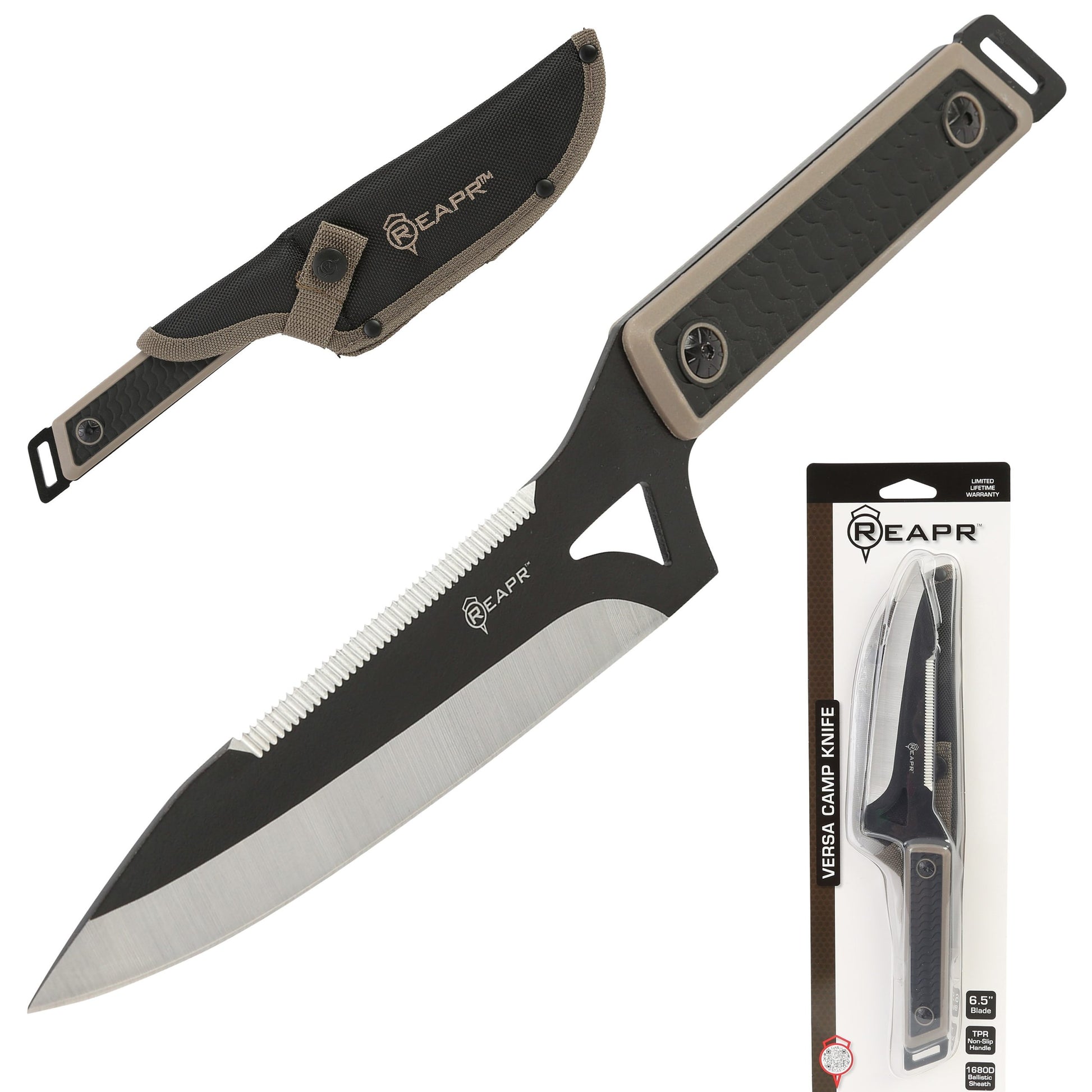 You get everything you need with the Reapr Versa Camp Knife. Born in the kitchen but raised in the wild, it’s tough, durable, and versatile. Whatever your campsite cutting needs, this knife can handle it. www.defenceqstore.com.au