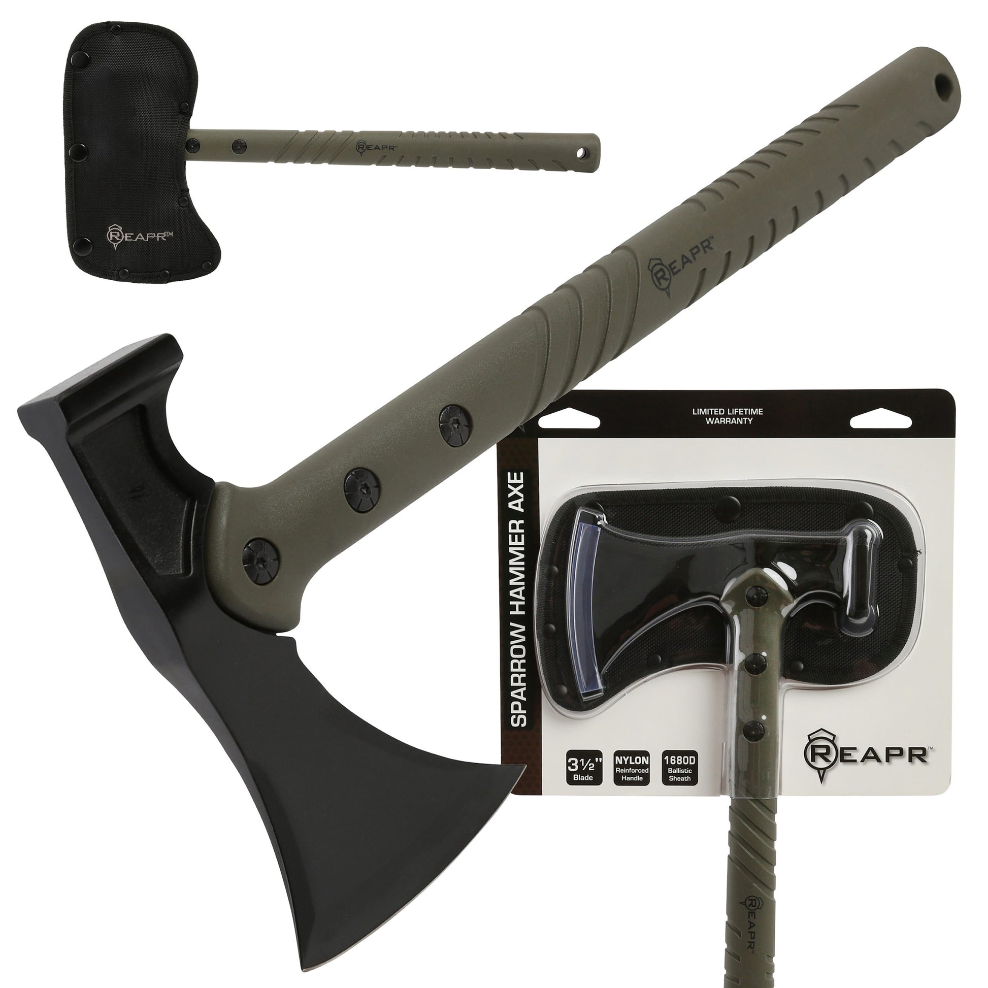 The Sparrow Hammer Axe gives you the utility for camping trips and wilderness survival prep with a design that sets this axe apart from the crowd. The Sparrow is a two-in-one axe and hammer combination that matches quality with functionality. www.defenceqstore.com.au