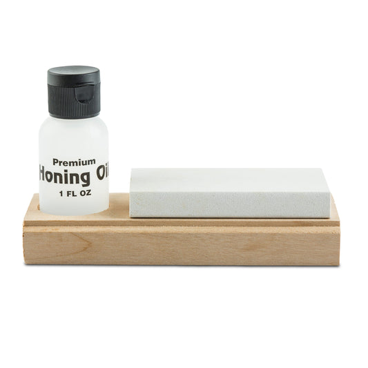 Our Deluxe Honing Kit is perfectly scaled for easy storage. The kit is housed in a custom wooden box and includes a 30ml bottle of our Premium Honing Oil.
Made in the U.S.A. www.defenceqstore.com.au