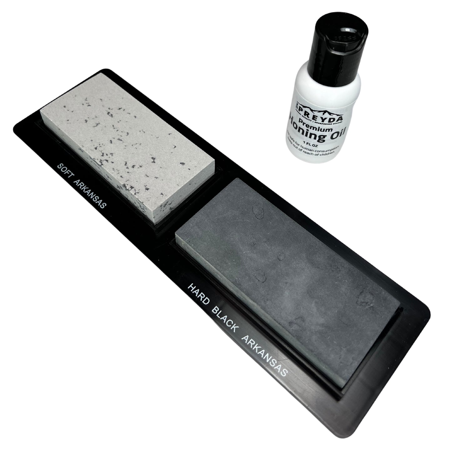 Our Sportsman 2 Stone Honing Kit is the essential sharpening companion to any outdoorsman. Sized for smaller blade applications, the Sportsman 2 features our Soft and Hard Black Arkansas Stones, is housed in a PVC non-slip base and includes a 1oz. bottle of our Premium Honing Oil. www.defenceqstore.com.au