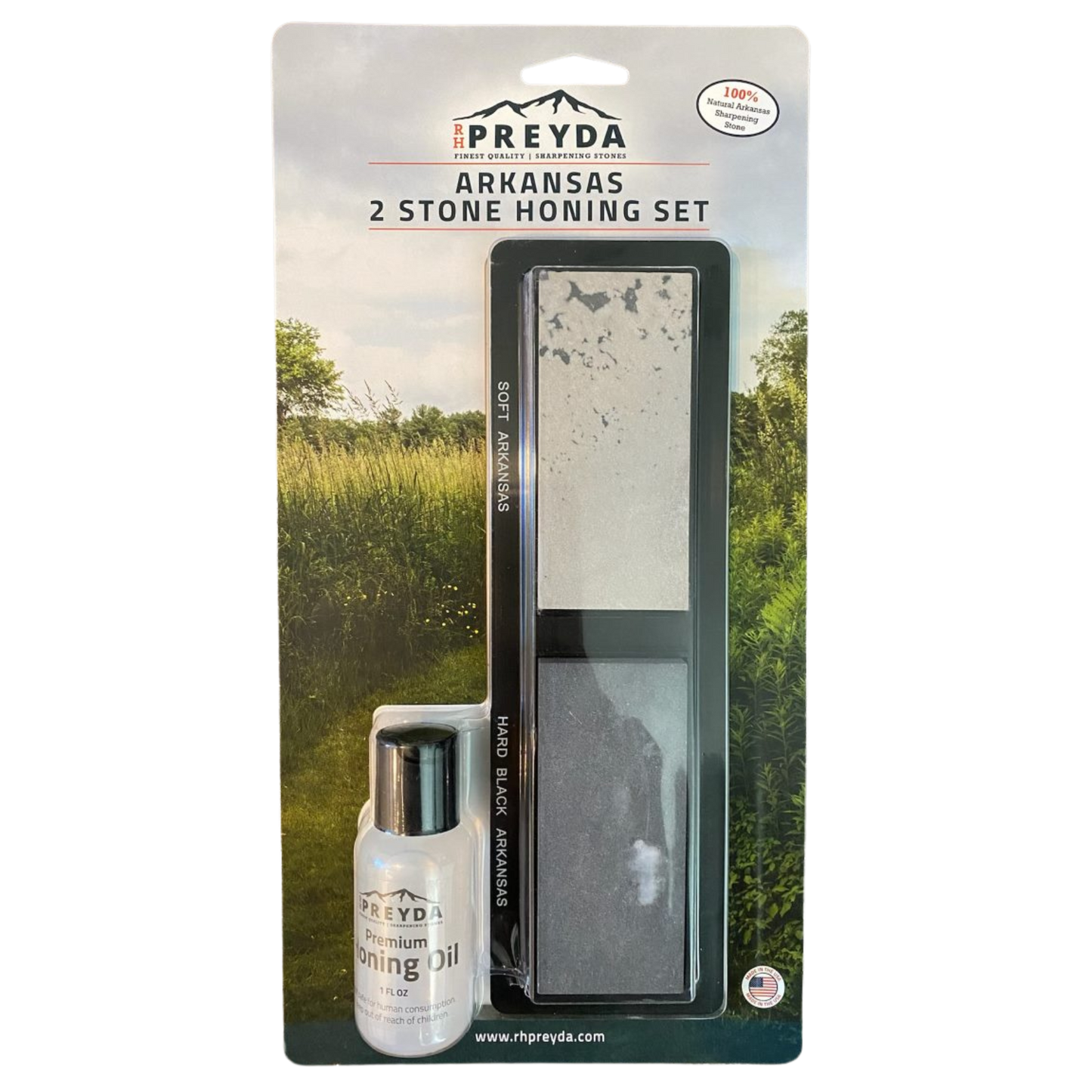 Our Sportsman 2 Stone Honing Kit is the essential sharpening companion to any outdoorsman. Sized for smaller blade applications, the Sportsman 2 features our Soft and Hard Black Arkansas Stones, is housed in a PVC non-slip base and includes a 1oz. bottle of our Premium Honing Oil. www.defenceqstore.com.au