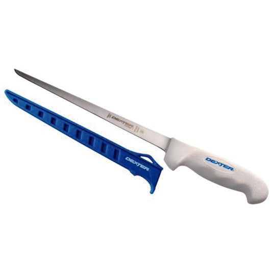 The Dexter SG133-9EG 9” narrow fillet knife has just the right flex for gliding over bones. This 9″ fillet can handle most fish with ease and is great for flat fish like fluke and flounder. It’s ultra-sharp out of the package and with just the right amount of flex to glide over the bones. www.defenceqstore.com.au