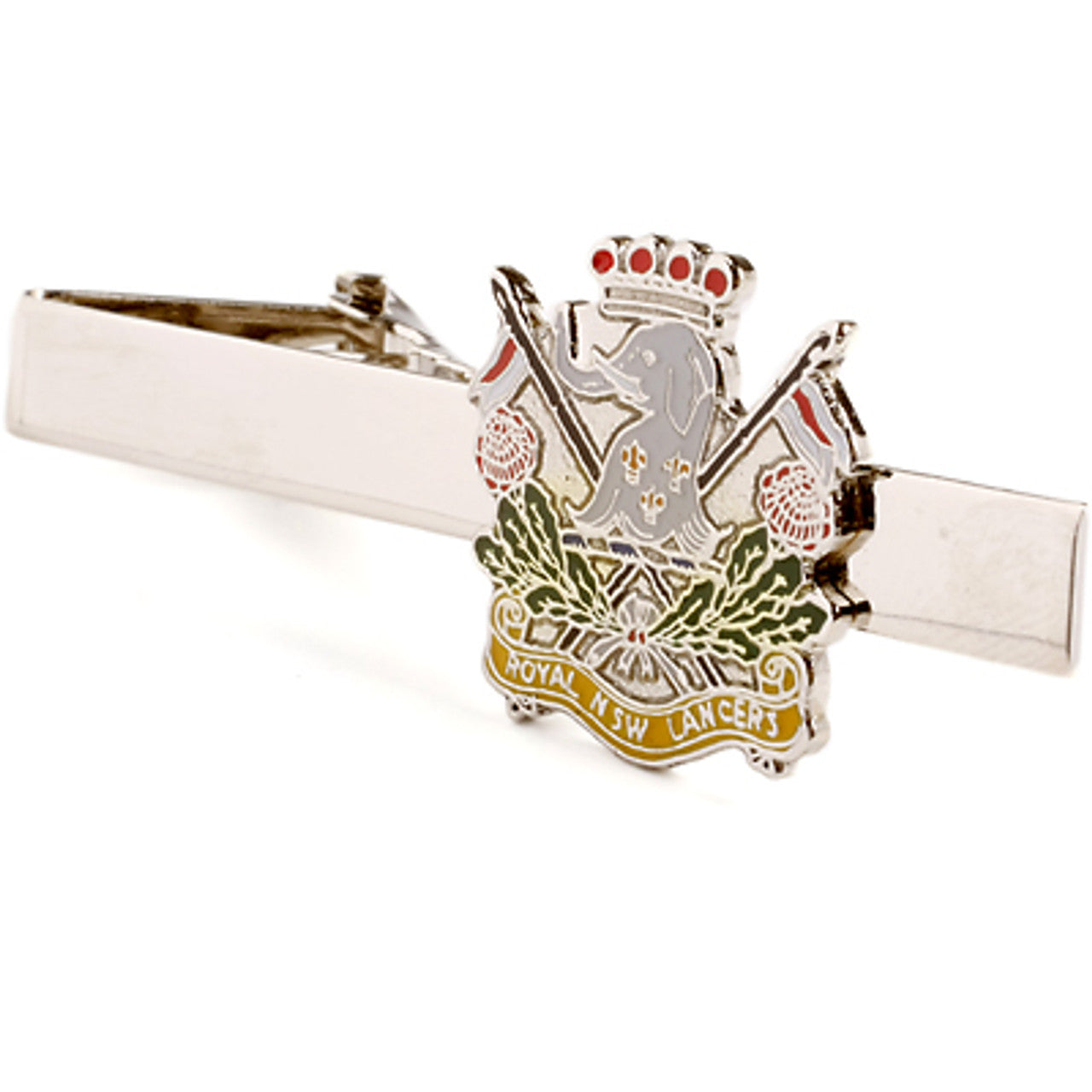 Add a touch of elegance to your look with the Royal New South Wales Lancers (RNSWL) 20mm enamel tie bar! Crafted with gold-plated material, this gorgeous tie bar is perfect for any work or formal occasion. www.defenceqstore.com.au