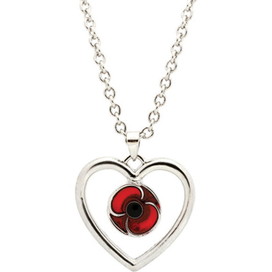 The Remember Keep True Poppy Pendant is a beautiful addition to any wardrobe or jewellery box. Made with silver-plated material and featuring an enamel inlay, this pendant comes in a striking combination of silver, red, and black. It measures 23x20mm and comes with an adjustable chain, allowing you to customise the length to your preference. www.defenceqstore.com.au