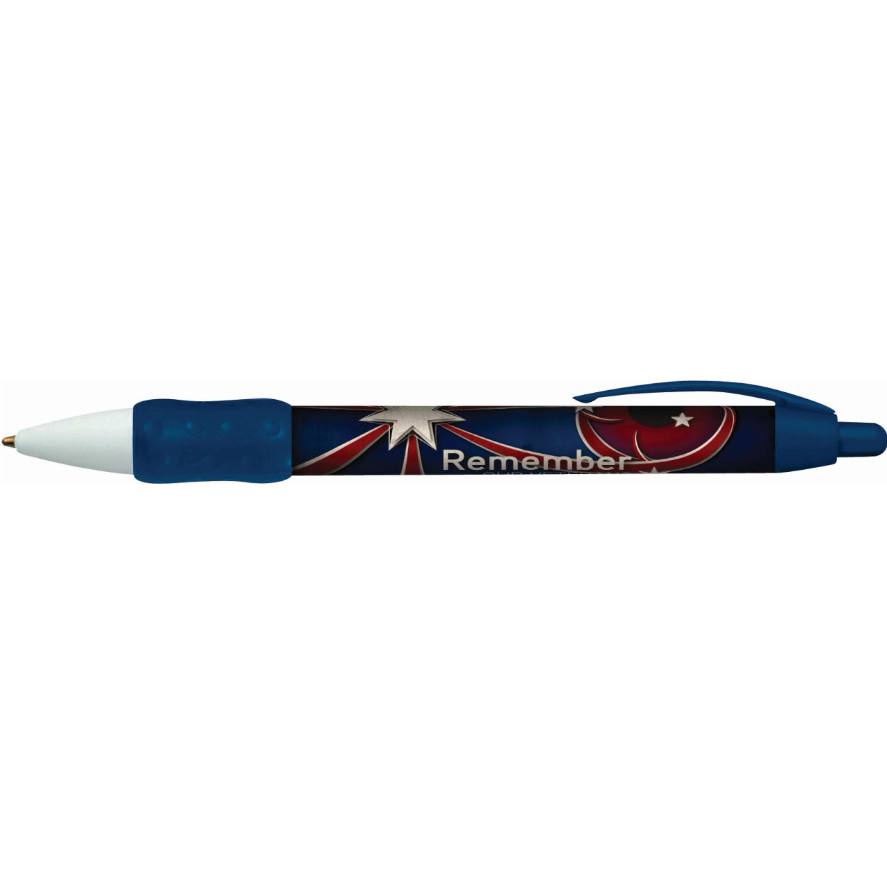 Add the Remember Our Veterans Plastic Pen to your stationery collection and proudly display your support for the military. Whether in the classroom or office, this comfortable pen is a great way to show your nation's pride in those who have served. www.defenceqstore.com.au where veterans shop