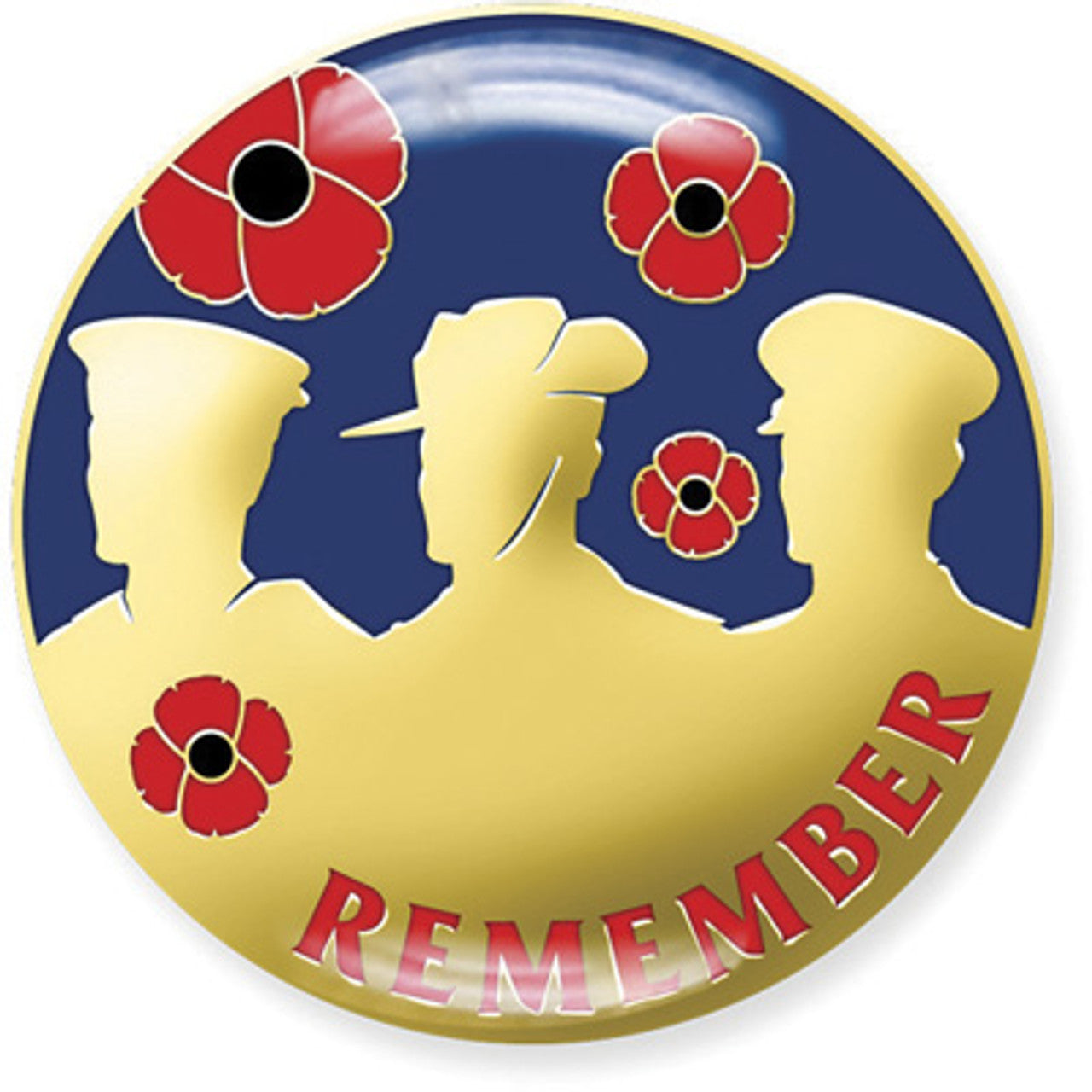 The Remember Poppy Badge On Card is a beautiful lapel pin that pays tribute to the brave men and women of the navy, army, and air force. This 20mm gold-plated and colour enamelled metal lapel pin is the perfect way to commemorate their service and show your support. www.defenceqstore.com.au