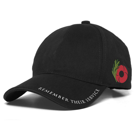 The Remember Their Service Cap is a stylish and comfortable accessory that pays tribute to our heroes. Made from heavy brushed cotton, this cap features a woven patch front and an embroidered peak. With the option of sublimated or one colour screen print under the peak, you can customise it to your liking. www.defenceqstore.com.au