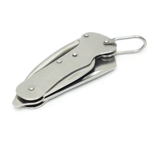 The Classic Riggers (Yachting) knife was designed for use when working with ropes. The Sheepsfoot blade is designed for slicing be without a pointed tip to reduce the chance of an accident. The marlin spike is used to loosen knots in ropes and splicing ropes. Additionally it has a bottle opener and can opener for the end of a hard days work. www.defenceqstore.com.au