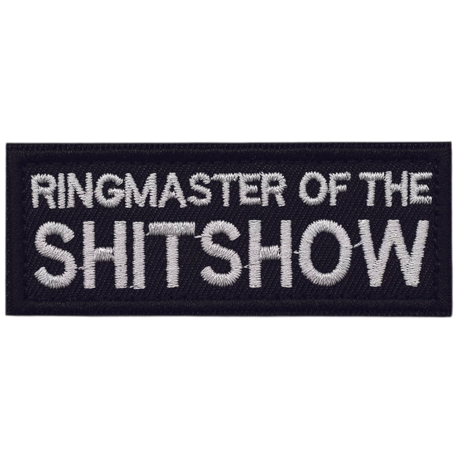 Ringmaster Of The Show Morale Patch Velcro Backed, measuring 8x3cm, is a striking and durable addition to personalize your gear with style and toughness. Crafted with high-quality embroidery, this patch features a versatile pattern that blends seamlessly with various tactical and outdoor equipment www.defenceqstore.com.au