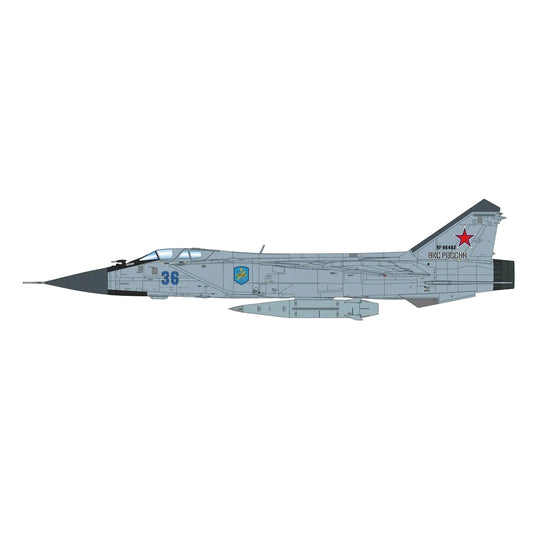 1/72 MIG-31K (with KH-47 Missile) Bort 36, Russian Long Range Aviation Command (with Extra 4 x R-37 Missiles) by Hobby Master delivers interceptor scale detail for military aircraft collectors and modern missile platform displays. www.defenceqstore.com.au