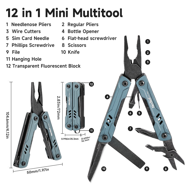 The NexTool Mini Sailor S11 Pro is engineered as a compact and versatile multi-tool designed for everyday utility, outdoor activities and light maintenance work. Combining essential gripping, cutting and fastening tools in a streamlined folding design, it offers practical functionality in a portable format. www.defenceqstore.com.au
