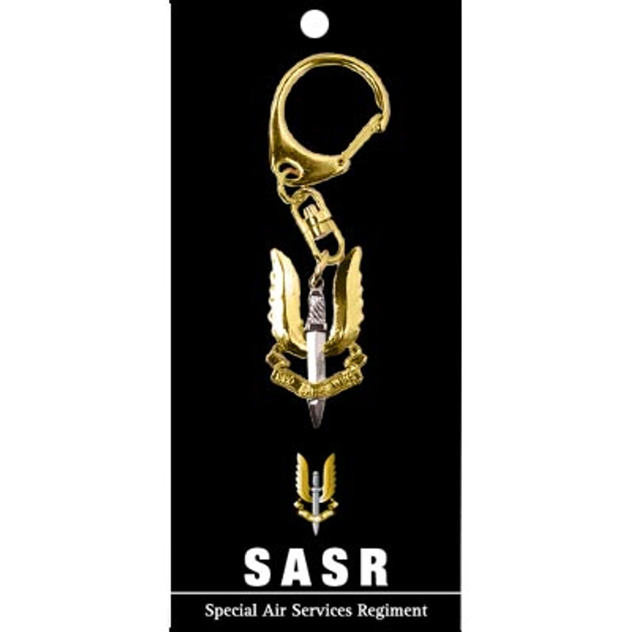 Celebrate the Special Air Service Regiment (SASR) with this gorgeous 40mm gold plated enamel key ring! Perfect for keeping your keys organised in style, it's sure to spark conversation. www.defenceqstore.com.au