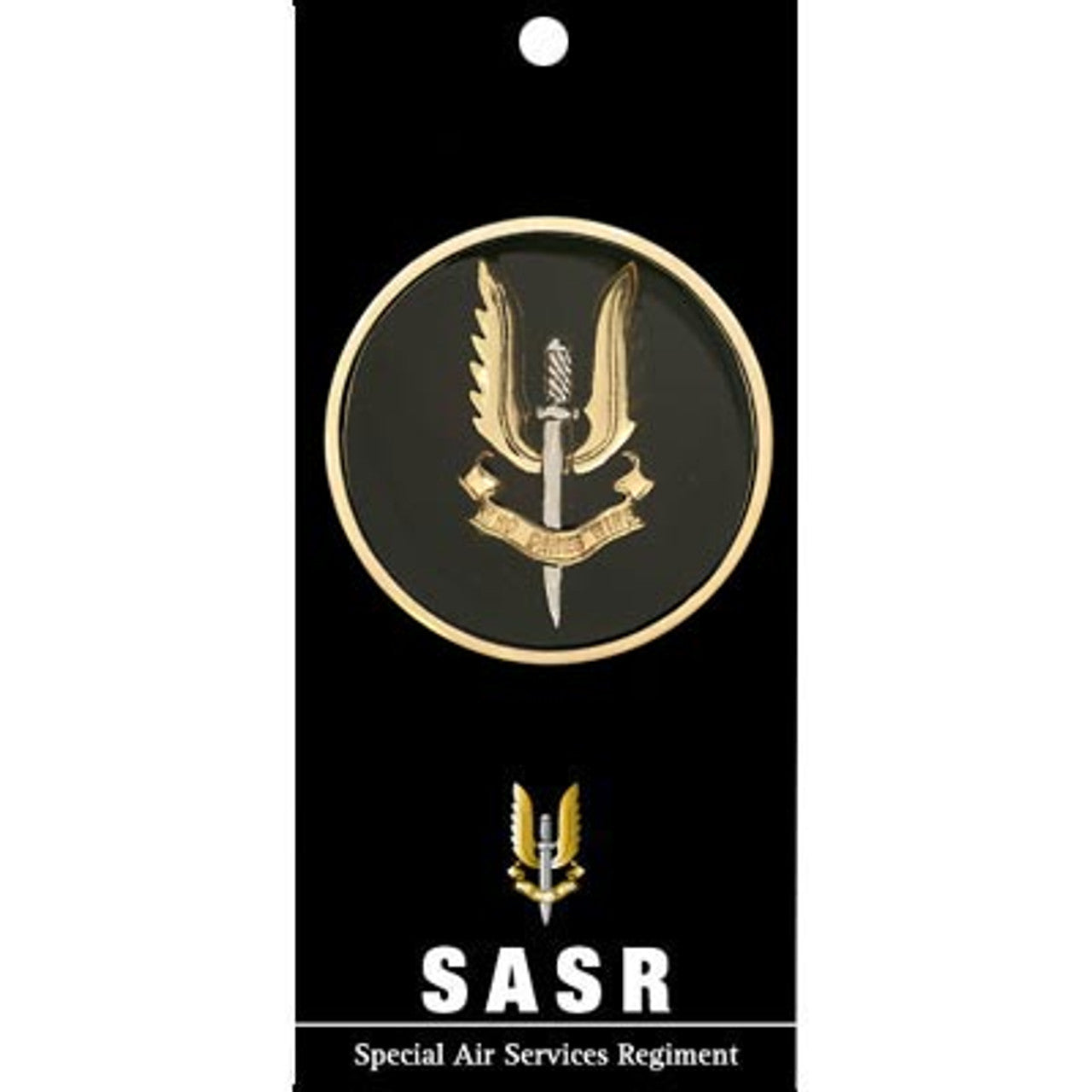 Behold the Special Air Service Regiment (SASR) medallion! This 48mm gem features a vibrant full-colour enamel design that is sure to spark conversation at every turn. Show off its beauty or gift it, and be the pride of any gathering. www.defenceqstore.com.au