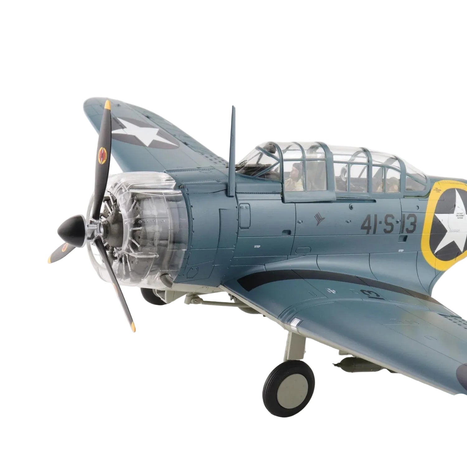 1/32 SBD-3 Dauntless "Operation Torch" BuNo. 06624, 41-S-13, VS-41, USS Ranger, Nov 1942&nbsp;by&nbsp;Hobby Master&nbsp;delivers museum scale naval aviation presence for World War II collectors and centrepiece displays. www.defenceqstore.com.au
