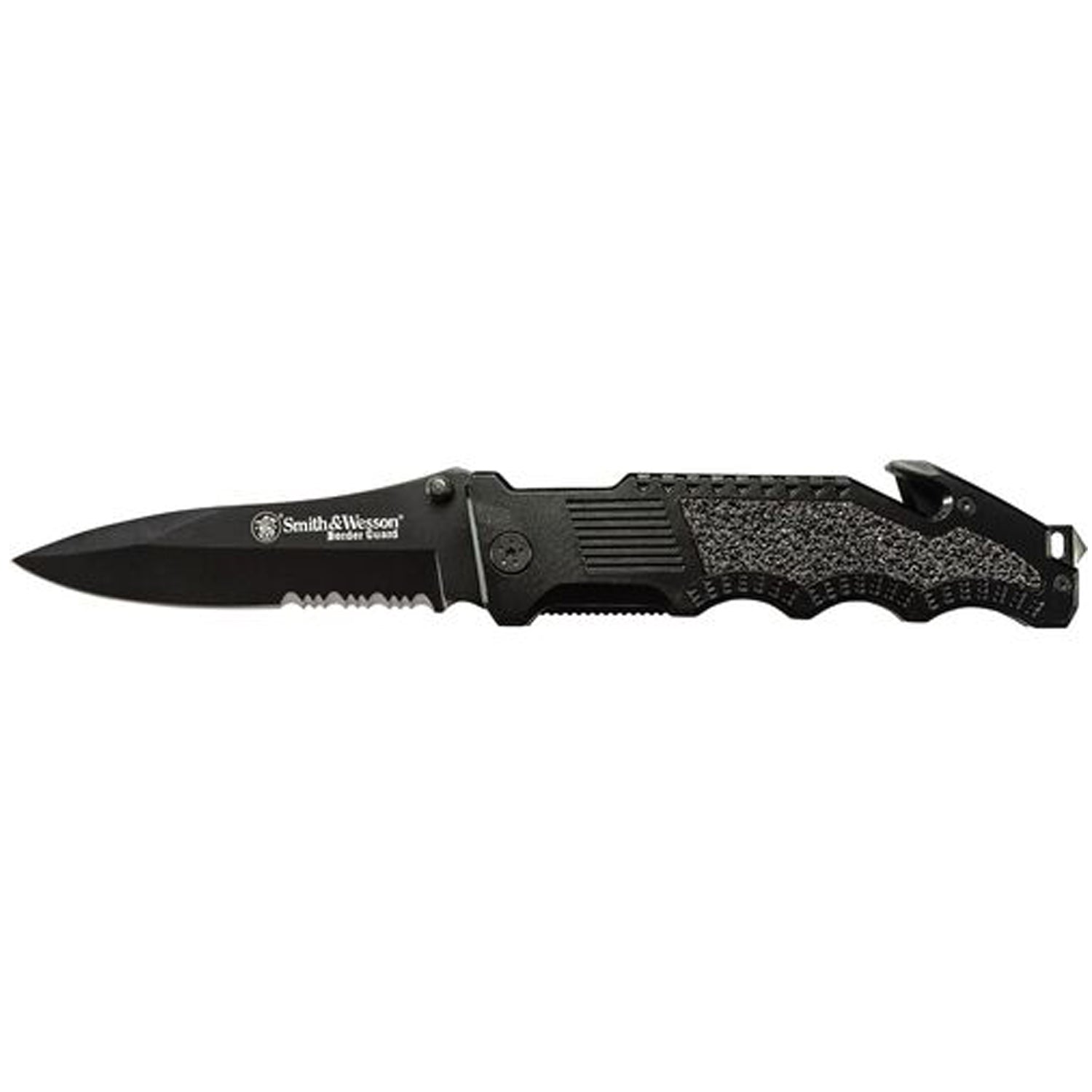 Blade Style:&nbsp;Drop Point with Partially Serrated Edge www.defenceqstore.com.au