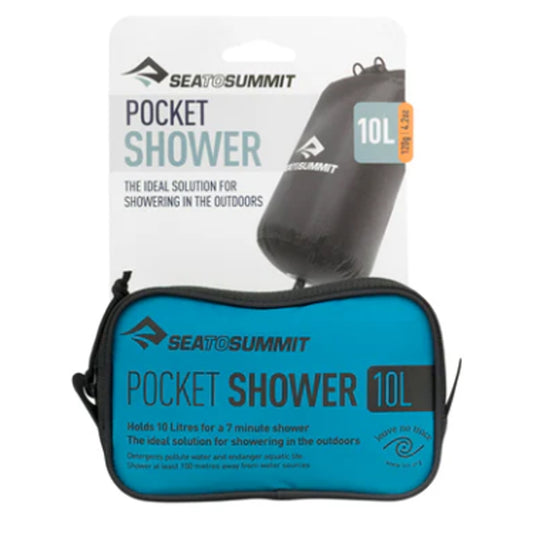Our handy 10L Pocket Shower is made from 70D Nylon, the same durable, waterproof fabric as our Lightweight Dry Sacks. The seams are fully taped and it features a secure roll-top closure with two tough D-rings and six metres of cord for easy hanging. www.defenceqstore.com.au