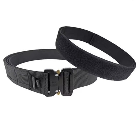 Stealth Ops Gear Heavy Duty Security Belt Black is designed for the modern tactical enthusiast with a full MOLLE system that wraps around the entire belt, providing ample space for secure storage of tactical gear and accessories. www.defenceqstore.com.au