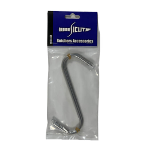 Our Sicut Butchers Meat hooks are made from 304 Stainless steel rod, sharpened to a point on each end to easily pierce your piece of meat to be processed, our heavy duty construction makes this stainless hook the perfect companion for use around the farm or on your next hunting trip. www.defenceqstore.com.au