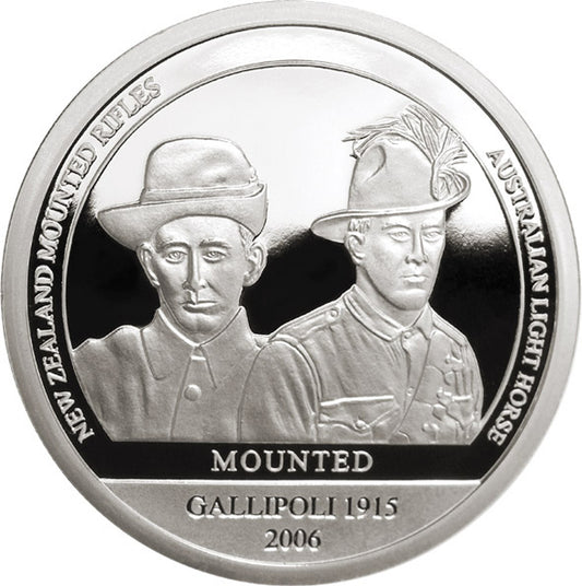 The Sands of Gallipoli 2006 release Mounted Limited Edition Medallion is a truly spectacular collectible from the tactical specialists. This limited-edition medallion pays tribute to the brave members of the Australian Light Horse and New Zealand Mounted Rifles who fought dismounted throughout the Gallipoli campaign in 1915. www.defenceqstore.com.au