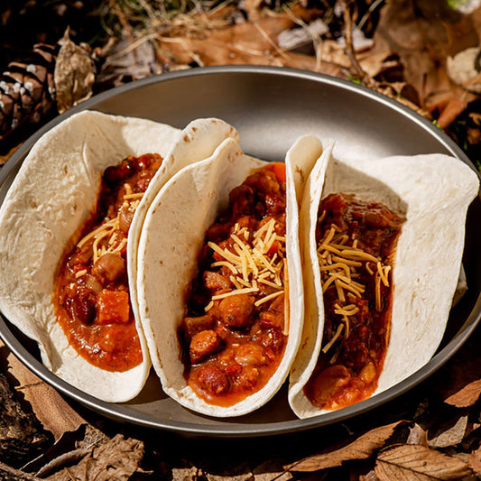 A spicy blend of tomatoes and beans, makes for a delicious Vegan meal. Perfect over rice or wrapped in a burrito for the ultimate Mexican feed. www.defenceqstore.com.au