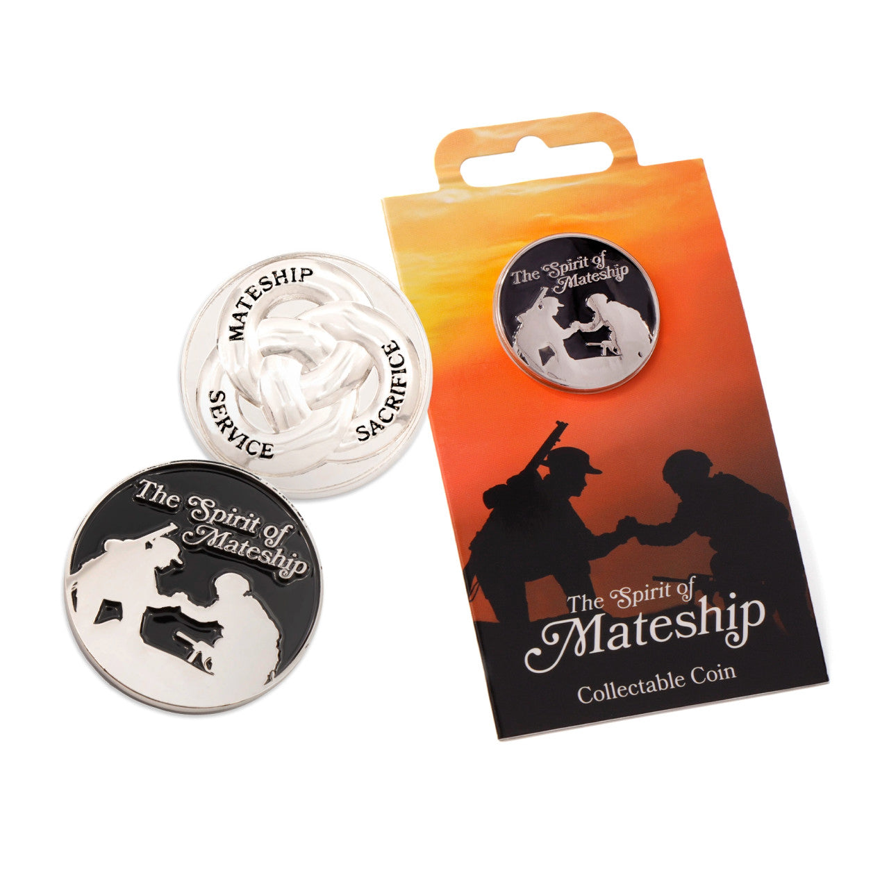 The "Spirit of Mateship Coin in Blister Pack" is a must-have for anyone who wants to celebrate the unwavering bond of mateship and honor the spirit of Australian soldiers. Get yours today and experience the profound connections and enduring strength it represents. www.defenceqstore.com.au