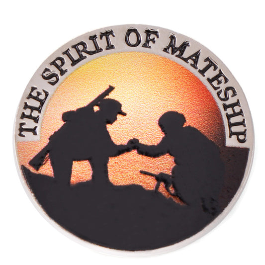 The Spirit of Mateship Magna Badge is a poignant symbol of unity, service, and sacrifice that captures the heart of Australia's military history. www.defenceqstore.com.au