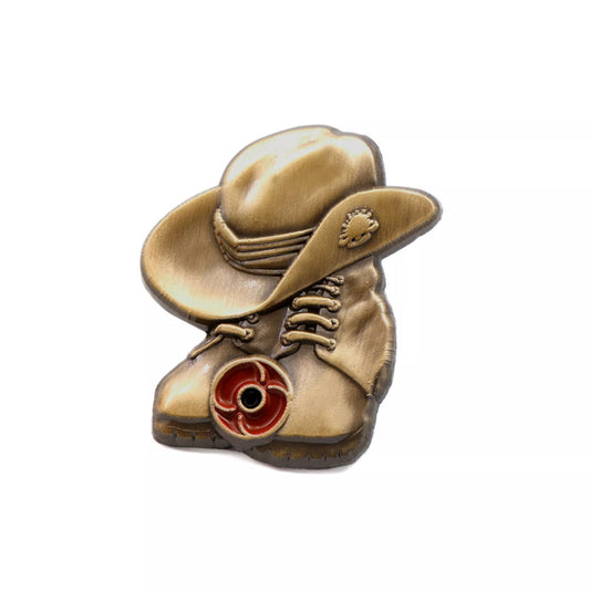 The Stand Down Poppy Lapel Pin is a significant emblem of honour, remembrance, and respect. It is ideal for military enthusiasts and serves as a poignant tribute for special commemorative occasions. www.defenceqstore.com.au