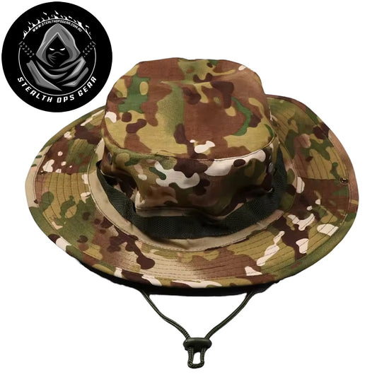  The wide double-layer brim delivers superior sun and weather protection, while four copper mesh eyelets ensure optimal ventilation. Heavy-duty drawstring keeps it secure in the field, and dual studs let you customize the brim position for your preferred stance. Fits 59/60cm heads perfectly.  www.defenceqstore.com.au