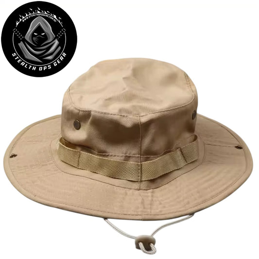Master tactical versatility with the Stealth Ops Gear Boonie Hat in Sand. Built from breathable 60% cotton, 40% polyester canvas, this hat keeps you cool during extended operations while maintaining durability in demanding conditions. www.defenceqstore.com.au