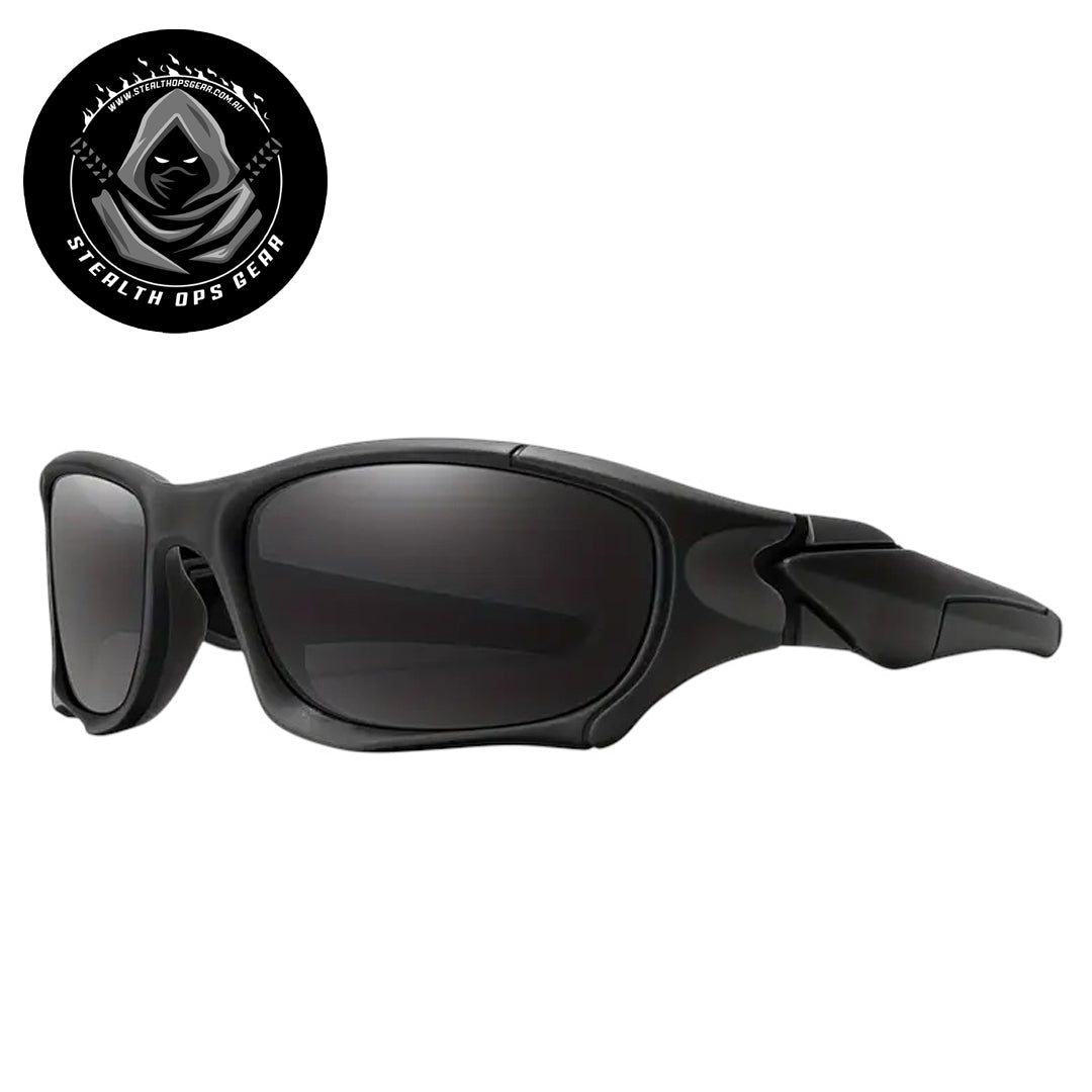 Experience the ultimate in tactical eyewear with Stealth Ops Gear Tactical Sunglasses in Black. Featuring a dark tint for superior glare reduction, these sunglasses offer comfort and durability for all your missions. Stay sharp and protected with gear designed to perform. www.defenceqstore.com.au