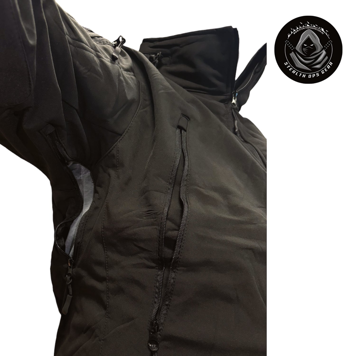 Master tactical versatility with the Stealth Ops Gear Windbreaker Jacket in Black. Built for operators who demand performance without compromise, this jacket combines professional-grade durability with intelligent design features. www.defenceqstore.com.au