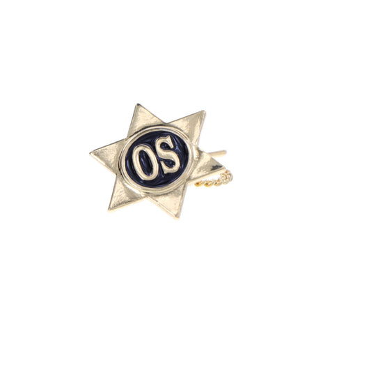 Treat yourself to the exquisite Steward Tie Pin. Showcase your unique style with this fine gold-plated pin, featuring a vibrant color enamel. You'll be ready to shine right away- get yours now!  Specifications:  Material: Gold-plated, full-colour enamel Colour: Gold, blue Size: Standard www.defenceqstore.com.au