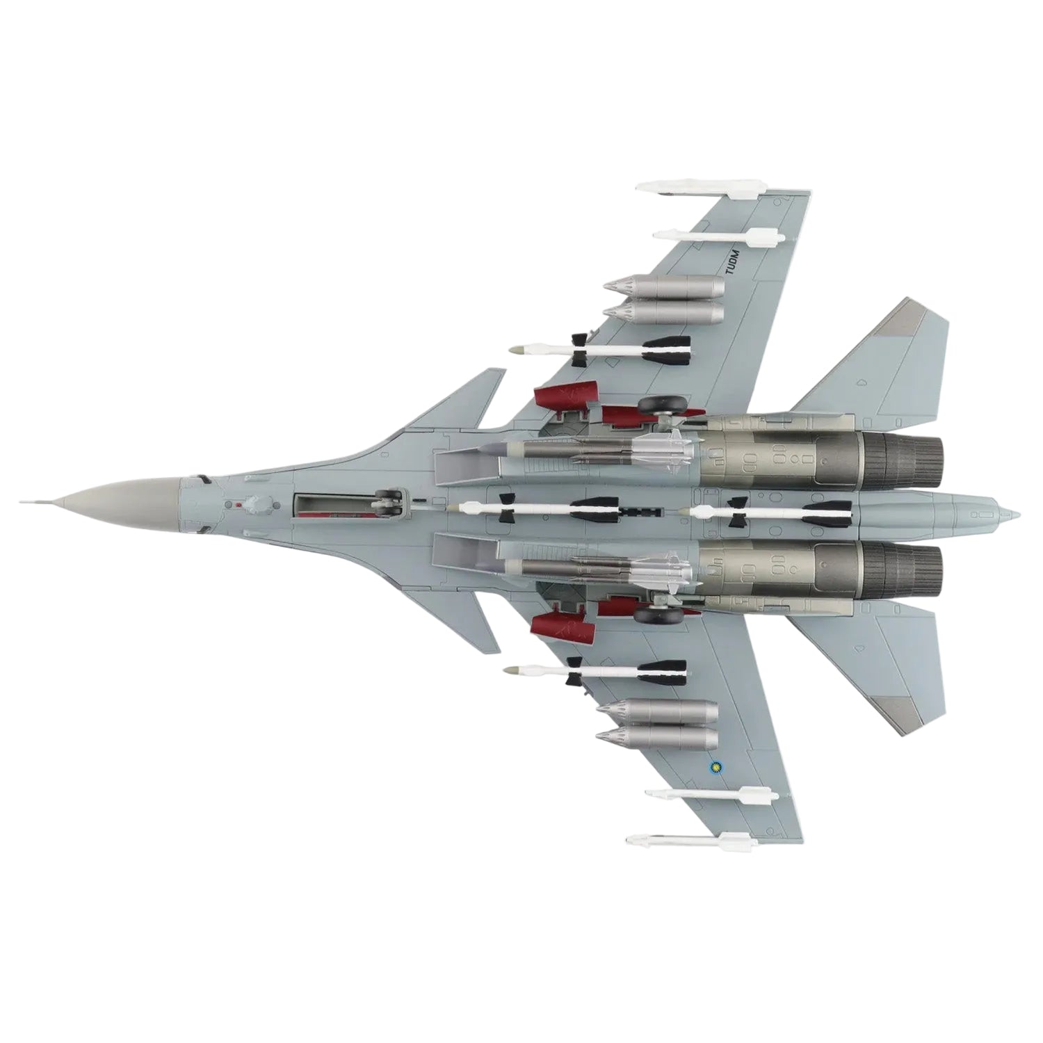 The multi-role fighter, the Sukhoi Su-30 (originally Su-27PU), is a two-seater fighter aircraft based on the Su-27UB trainer. The Su-30 featured new weapons for the ground attack role and new avionics. www.defenceqstore.com.au