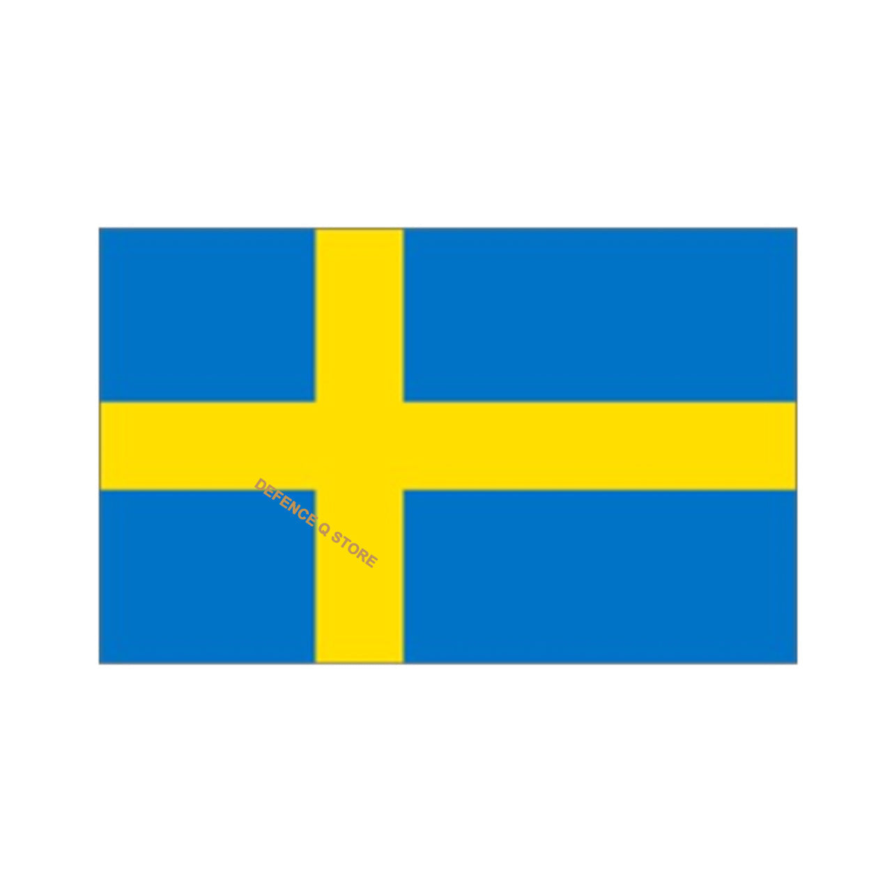 With an asymmetrical yellow cross on a blue background, the Swedish flag purportedly takes its colours from the Swedish Coat of Arms which originated in the 14th Century. The Scandinavian cross and design are most likely based on the flag of Denmark which had a distinct influence over the region in the middle ages. www.defenceqstore.com.au