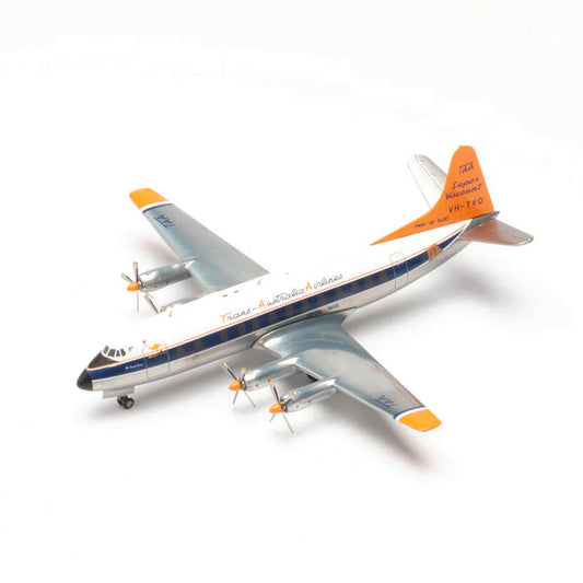 Trans Australian Airlines was one of the first airlines in the world to add the then-revolutionary Vickers Viscount to its fleet. It was the first aircraft at TAA to be equipped with a pressurized cabin, resulting in a more enjoyable flight experience for passengers. www.defenceqstore.com.au