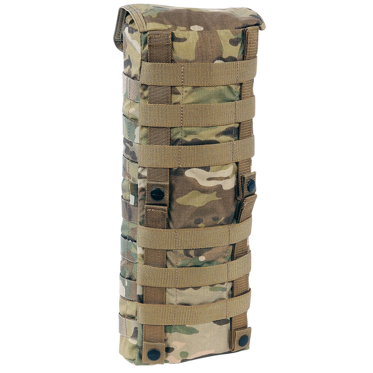 Go full capacity for your hydration needs with the Tasmanian Tiger Tactical Bladder Pouch 3LT - designed to securely and safely store up to 3 L of water and equipped with Universal MOLLE for easy attachment. Take your thirst-quenching to the next level! www.defenceqstore.com.au multicam back