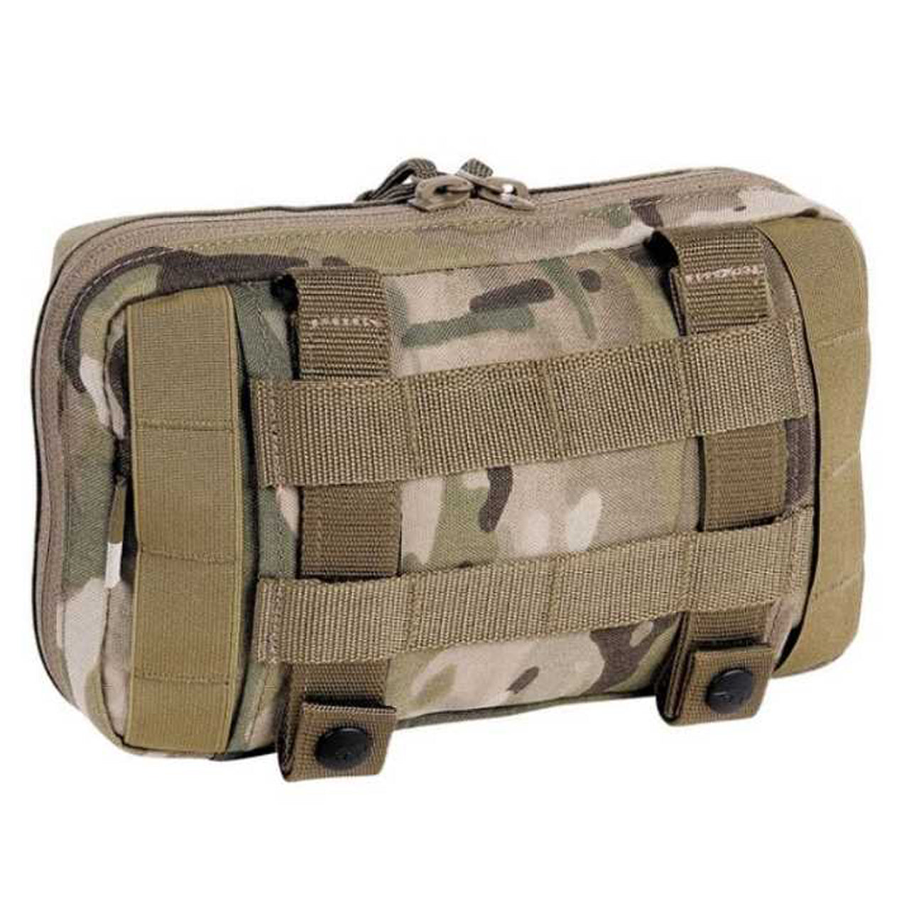 This expansive version of the TT Admin Pouch stores all your must-have items for lightning-fast access. It's the perfect combination of protection and accessibility, so you can be confident you're ready for any situation. www.defenceqstore.com.au multicam back view