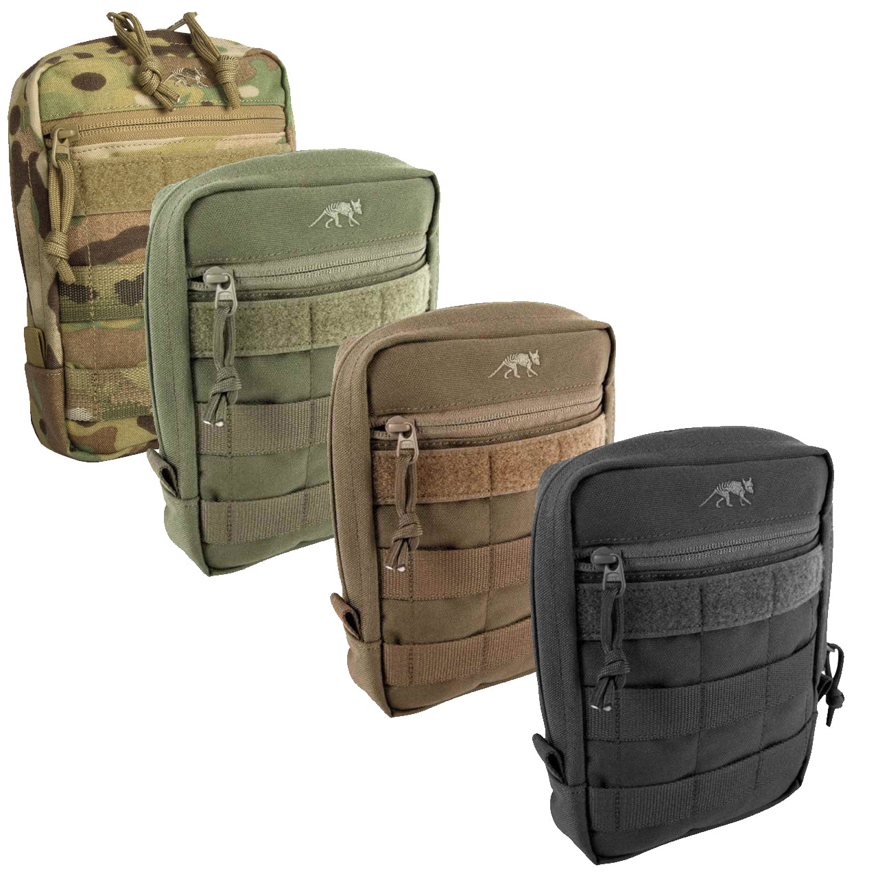 This pouch features a MOLLE snap button system, an extra wide zipped opening, and hook-and-loop strips for a personalised name tag. www.defenceqstore.com.au combined colours available