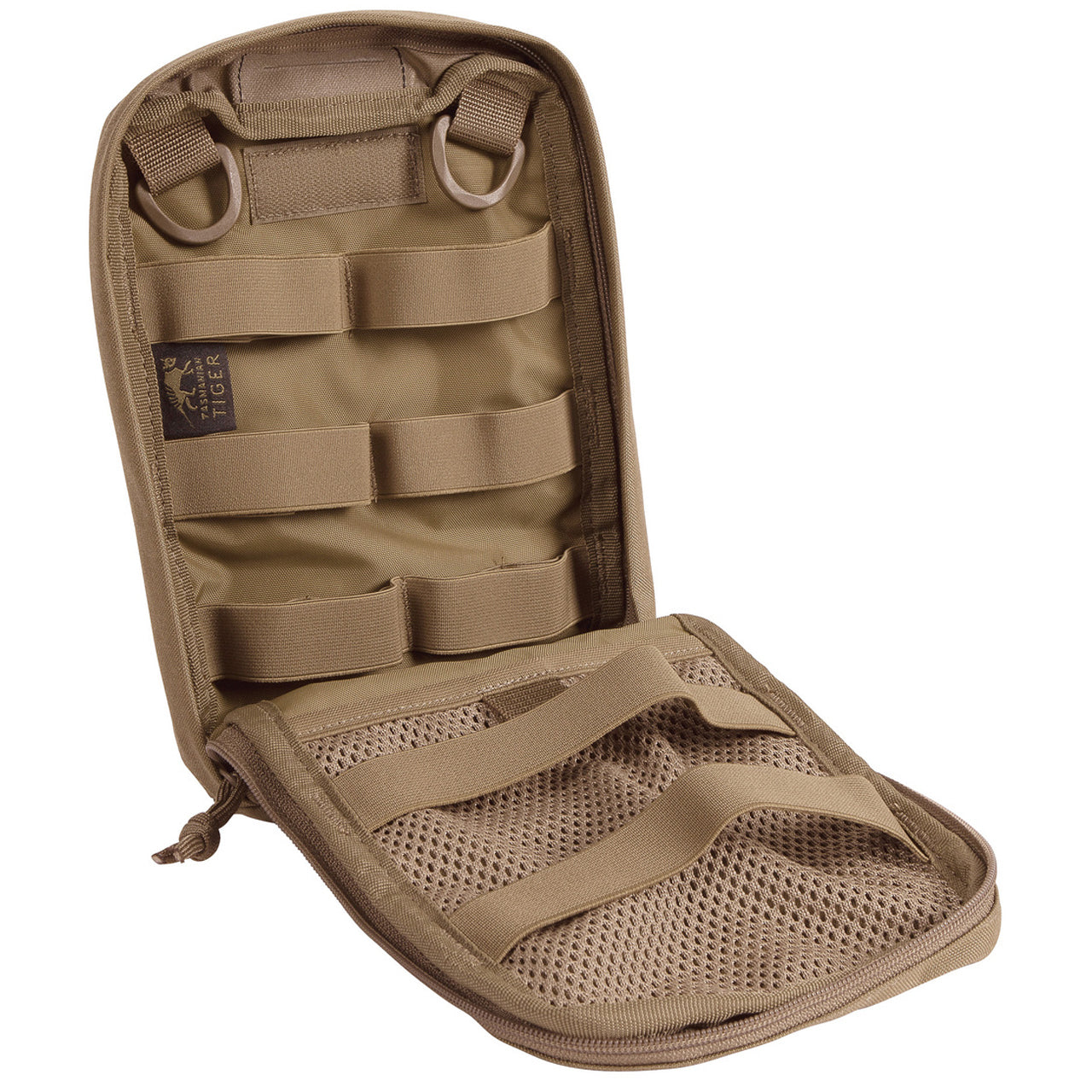 Take your tactical game to the next level with the Tasmanian Tiger Tactical Pouch 7! Ideal for adding extra gear, first aid supplies, communication devices and more - this universal accessory pouch is a must-have. Outfit yourself with confidence. www.defenceqstore.com.au coyote open view